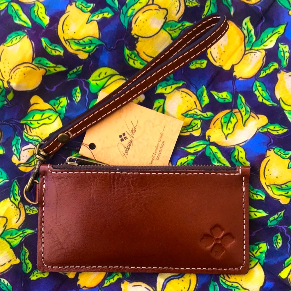 Brand New Patricia Nash Genuine Leather Almeria Card Wallet Wristlet - Picture 2 of 12